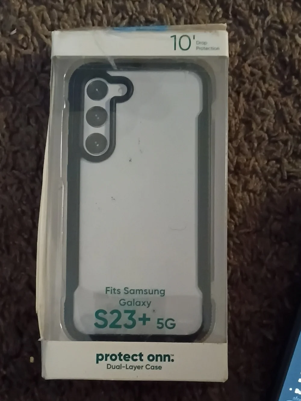 Dual-Layer Case for Samsung Galaxy S23+ 5G - Clear/Black